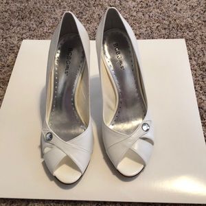 BCBGirls open toe pumps. NWOT